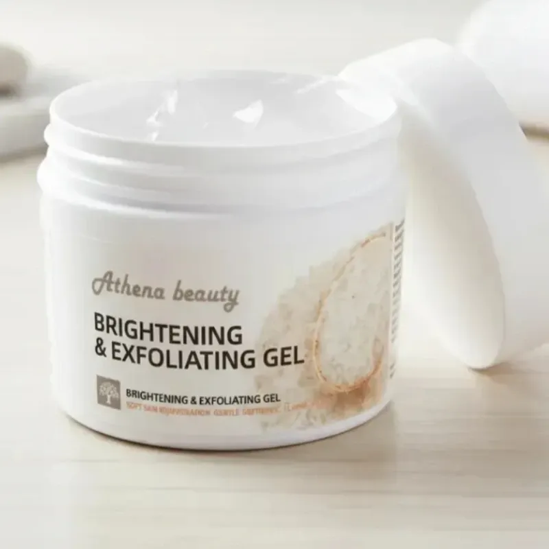 Gel exfoliante y blanqueador con arroz