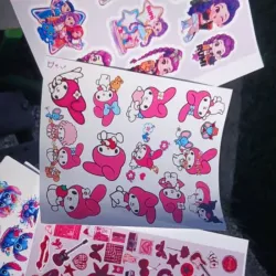 Hoja de stickers