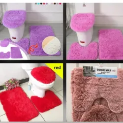 Juego de alfombras para baño 3piezas