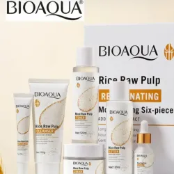Kit Facial BIOAQUA de Rutina Completa de Arroz – Hidratación, Luminosidad y Cuidado Integral