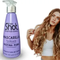 Mascarilla Anticaída Biotina Pura con Enjuague Kolor Shot .