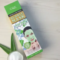 Mascarilla facial CQK burbujeante 🫧 con aloe vera