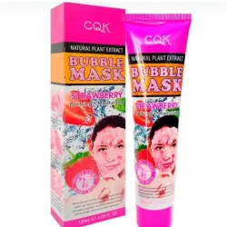 Mascarilla facial CQK burbujeante 🫧 con fresa 🍓
