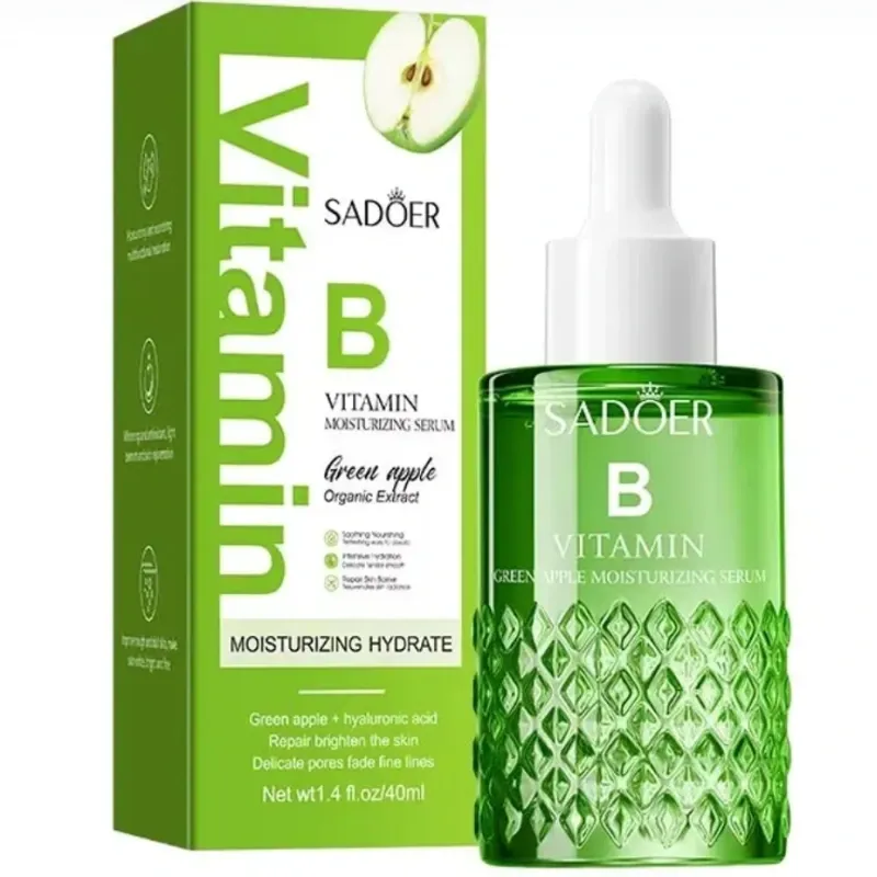 Serum Sadoer con vitamina B, ácido hialurónico y manzana verde 🍏