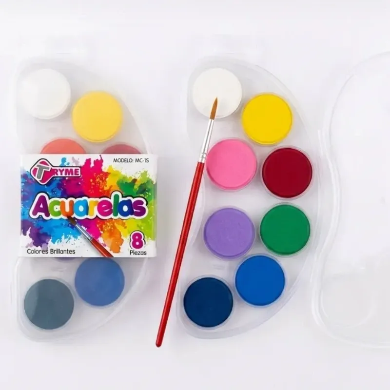 Set de 8 acuarelas