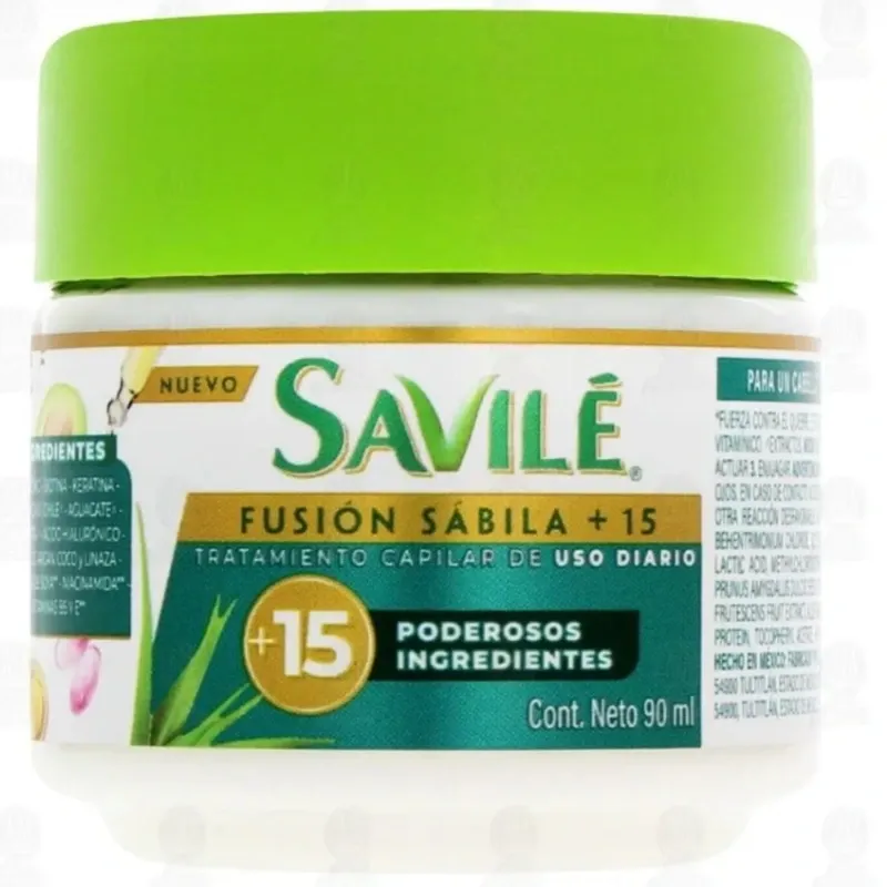 Tratamiento capilar Savilé fusión sábila + 15 poderosos ingredientes