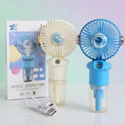 Ventilador Portátil con Atomizador de Agua