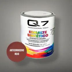 🎨 Esmalte Sintético Q7 ¼ Galón Anticorrosivo Rojo