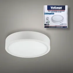 💡 Lámpara 12 W Redonda de Superficie