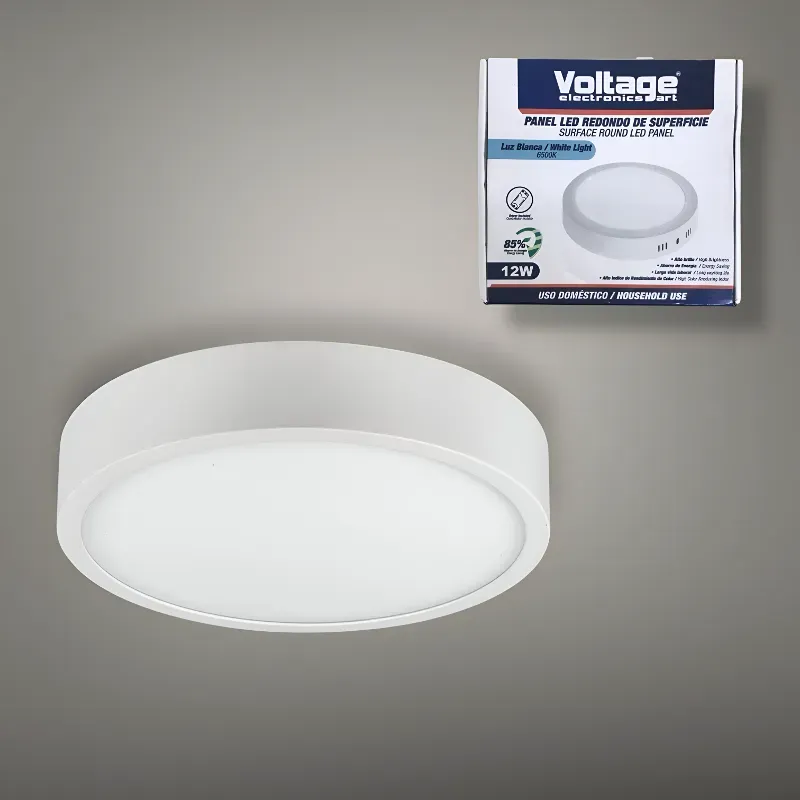 💡 Lámpara 12 W Redonda de Superficie