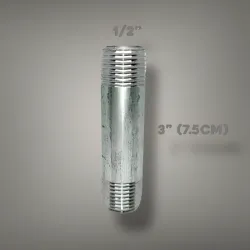 🚽 Niple 1/2" Galván de 7.5 cm