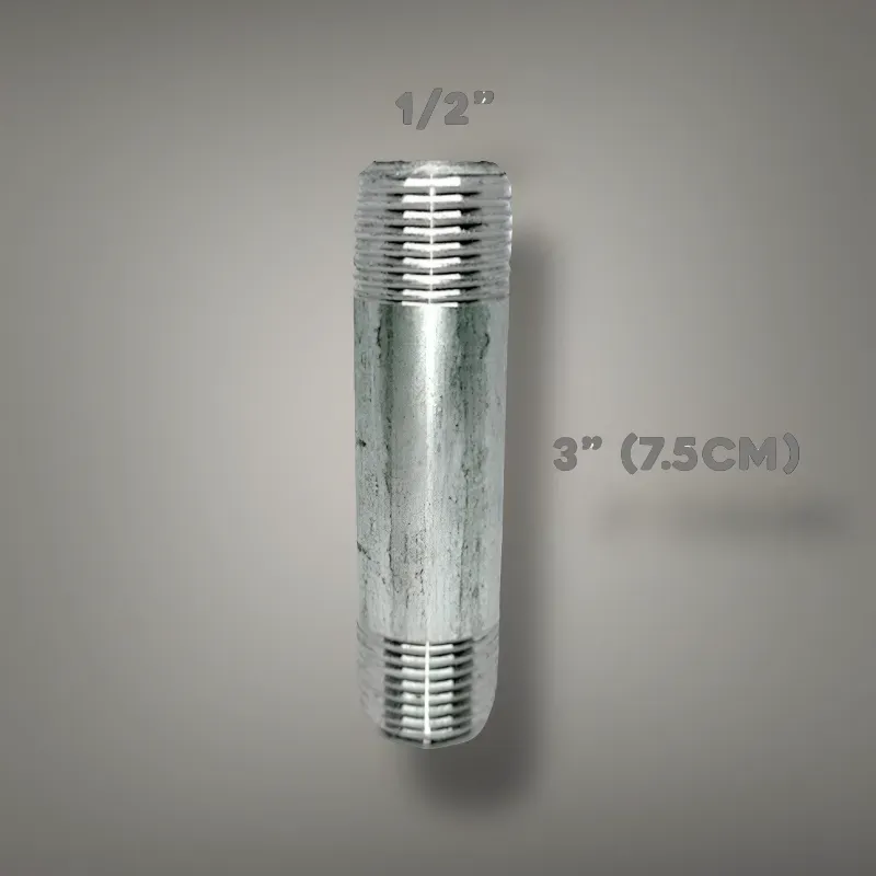 🚽 Niple 1/2" Galván de 7.5 cm