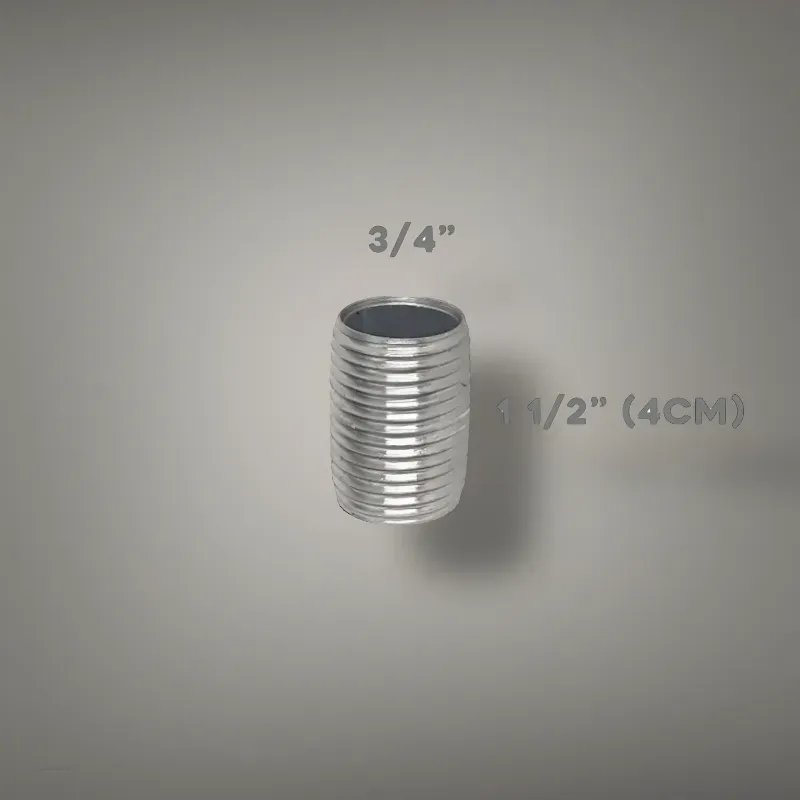 🚽 Niple 3/4" Galván de 4 cm
