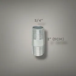 🚽 Niple 3/4" Galván de 5 cm
