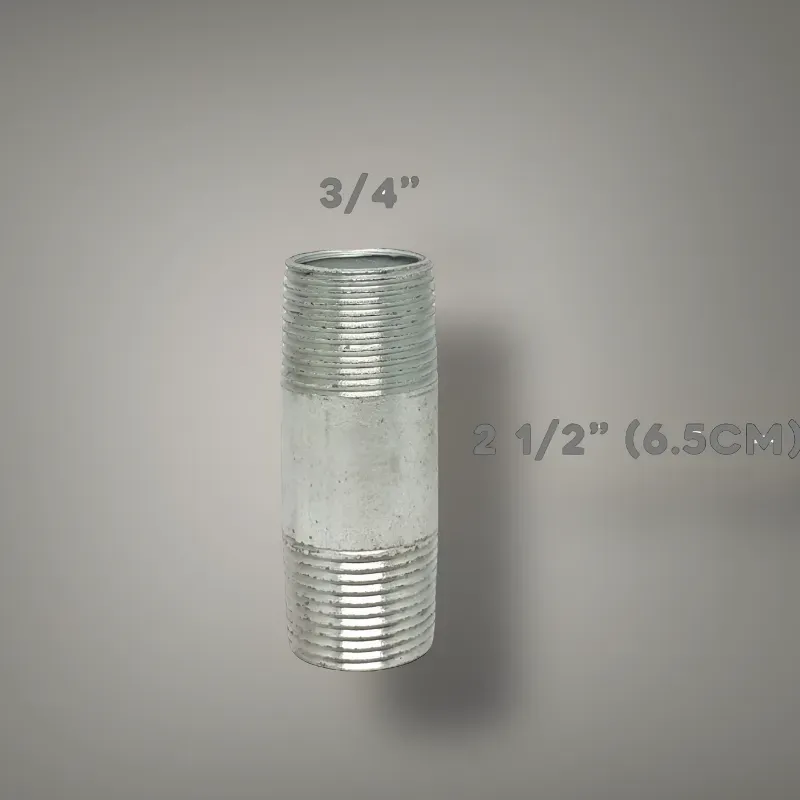 🚽 Niple 3/4" Galván de 6.5 cm