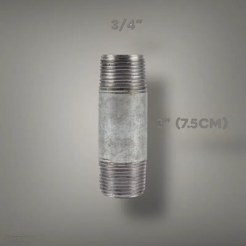 🚽 Niple 3/4" Galván de 7.5 cm