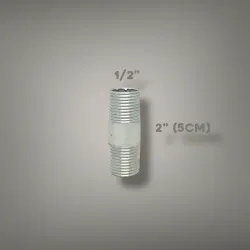 🚽 Niple de 1/2" de Galván 5cm