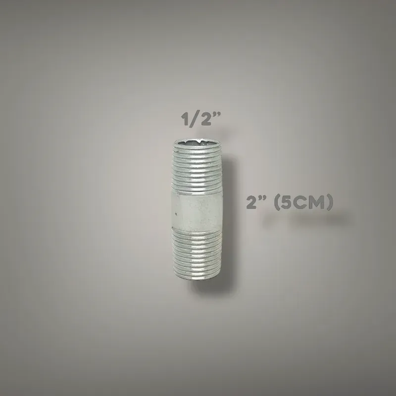 🚽 Niple de 1/2" de Galván 5cm