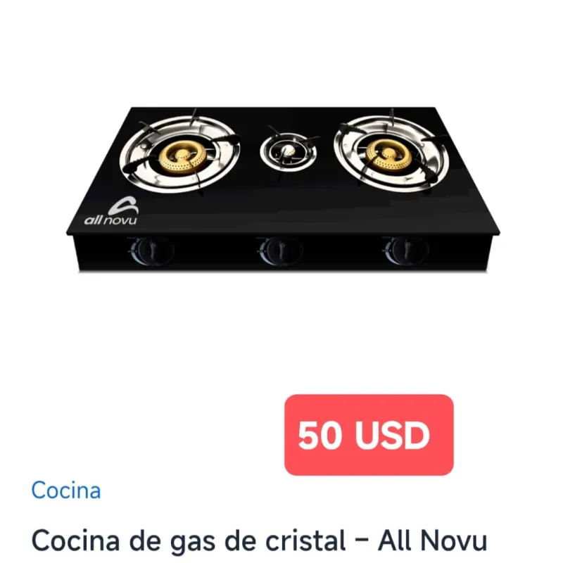 Cocina de Gas de Cristal ALLNOVU 