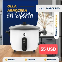 Olla Arrocera Marca EKO 1.8 L 