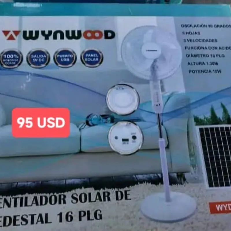 Ventilador Recargable de Pedestal 