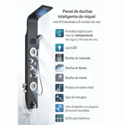 Ducha Hidromasaje Negra