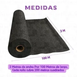 Malla de ocultacion negra