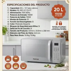 Microwave Milexus 20lts