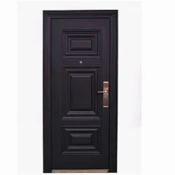 Puerta de segurida para exteriores negra