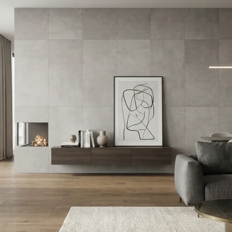 Losa de cerámica 33,3x90cm Penza Grey