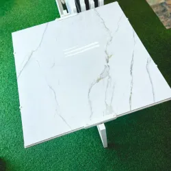 Losa de porcelanato 120x120cm (Excentrice White)