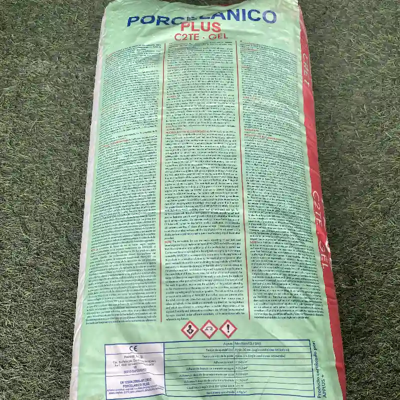 Mortero cola porcelanico plus