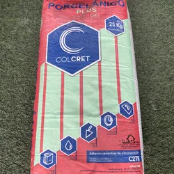 Mortero cola porcelanico plus