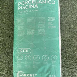 Mortero porcelanico para piscinas