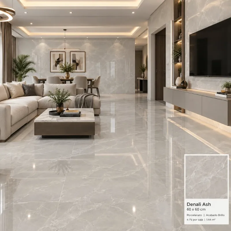 Porcelanato Denali Ash
