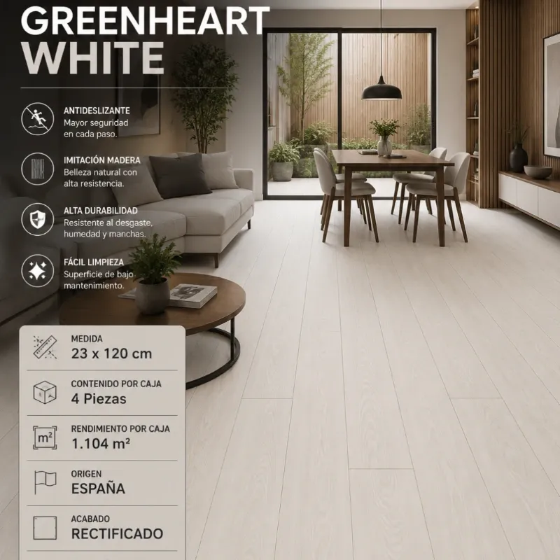 Porcelanato Greenheart White