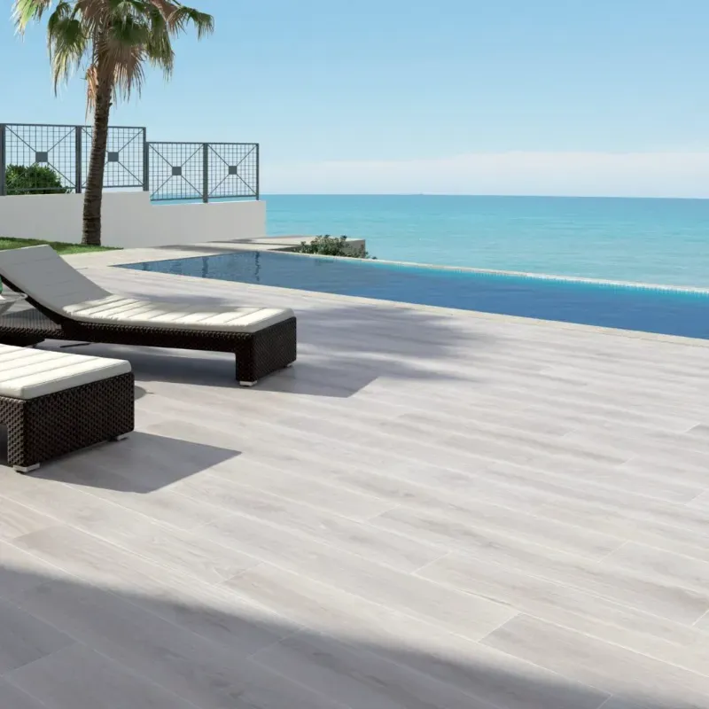 Porcelanato imitación madera Iwood White