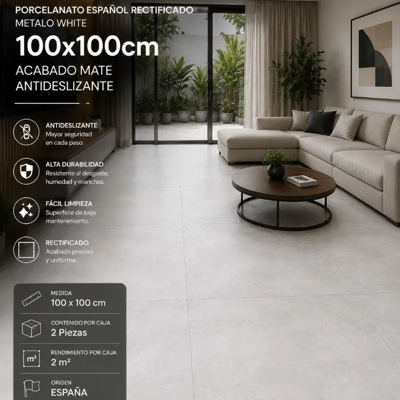 Porcelanato Metalo White