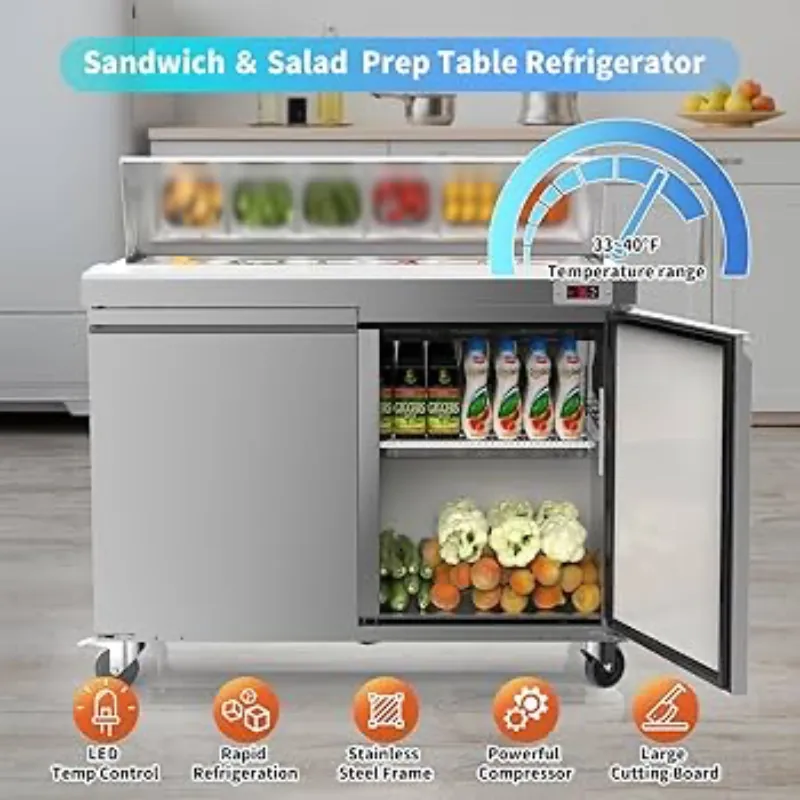 Nevera-Mesa de Preparación