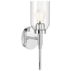 Aplique cromado de cristal