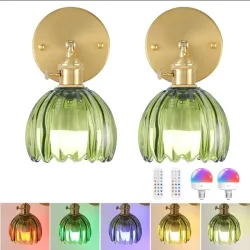 Apliques de cristal con forma de tulipan