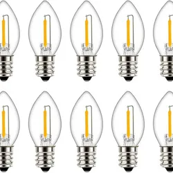 Bombillo E12 5000k Amarillo Vintage