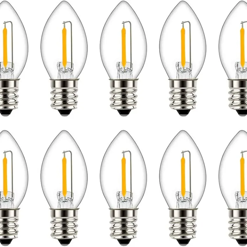 Bombillo E12 5000k Amarillo Vintage