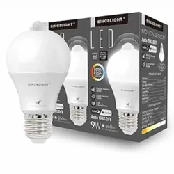 Bombillo E26 con Sensor de Movimiento 5000k