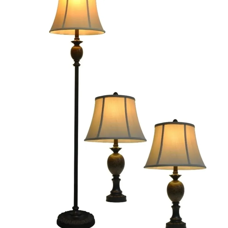 Juego de Lámpara de Pie y Lámpara de Mesa