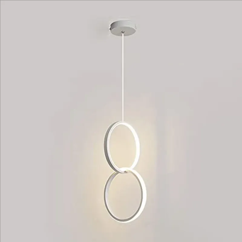 Lampara colgante anillas led