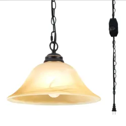 Lampara colgante de campana 