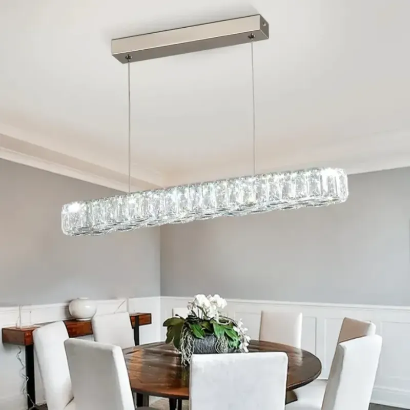 Lampara colgante de cristal estilo moderno