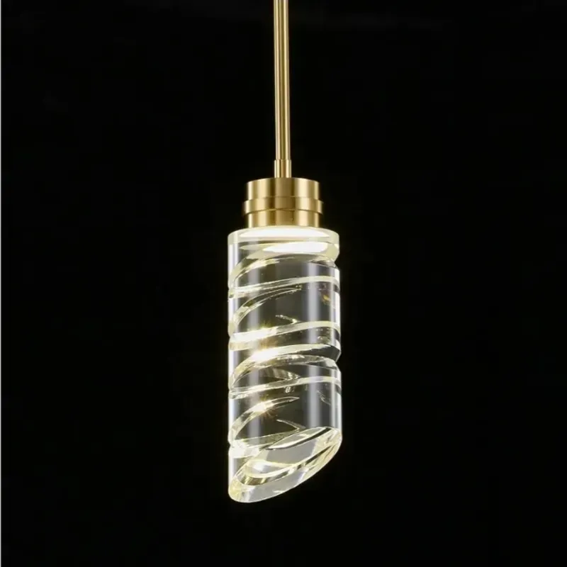 Lampara colgante de cristal 