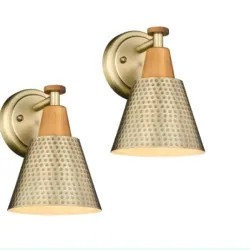 Lampara D Pared de metal martillado